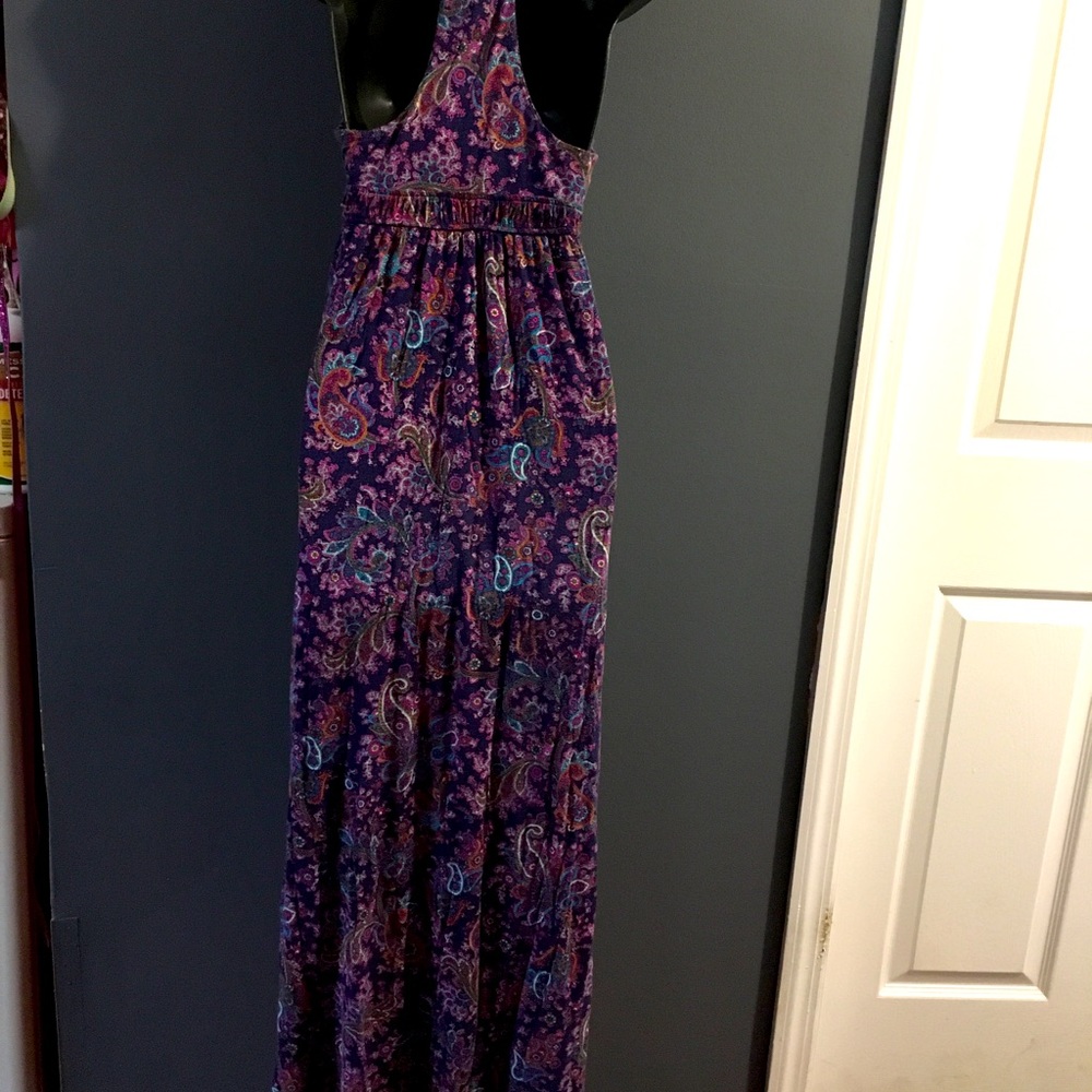 Long maxi paisley print dress - Picture 8 of 9